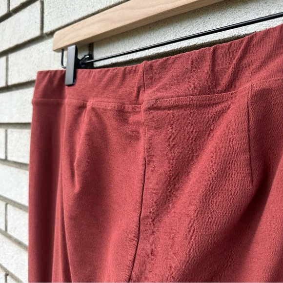 Eileen Fisher Washable Stretch Crepe Pant Slim Ankle Terracotta - Picture 8 of 8